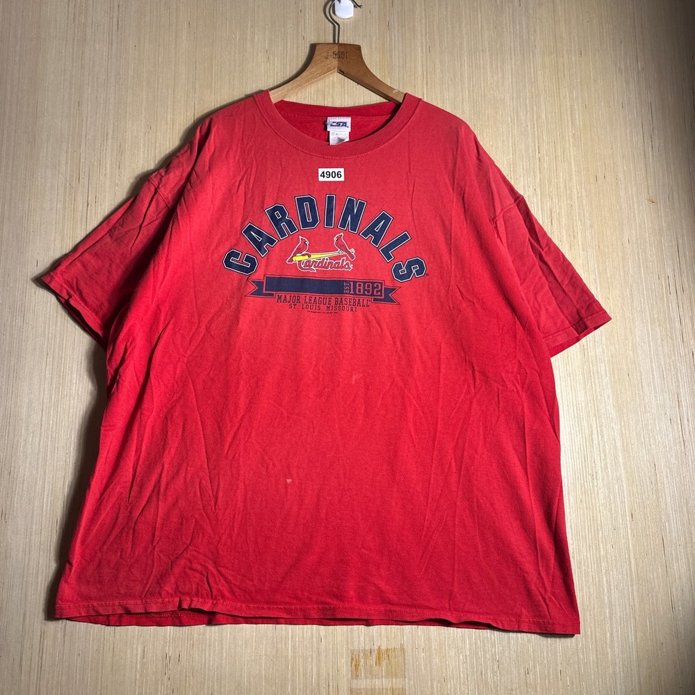 Vintage St Louis Cardinals CSA T Shirt Mens 2XL Red 00s MLB Baseball Graphic